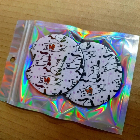 Halloween neoprene car coasters New - Picture 1 of 9